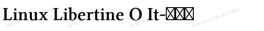 Linux Libertine O It字体转换